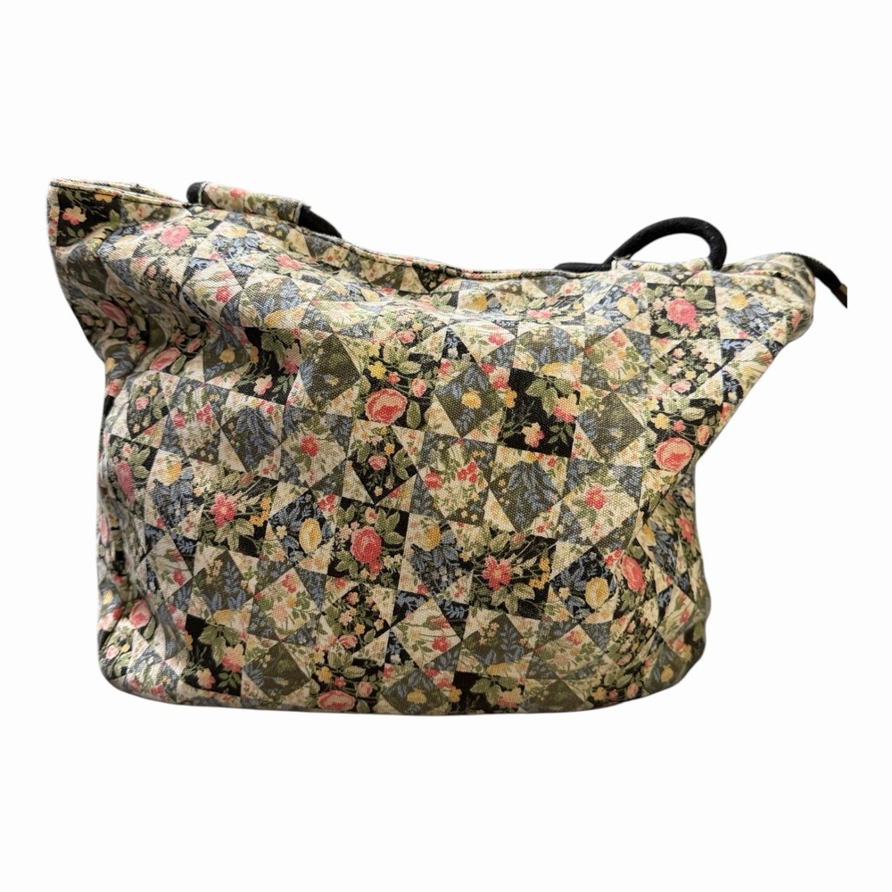Farmhouse Is My Style Floral Patchwork Tote Bag - Picture 2 of 10